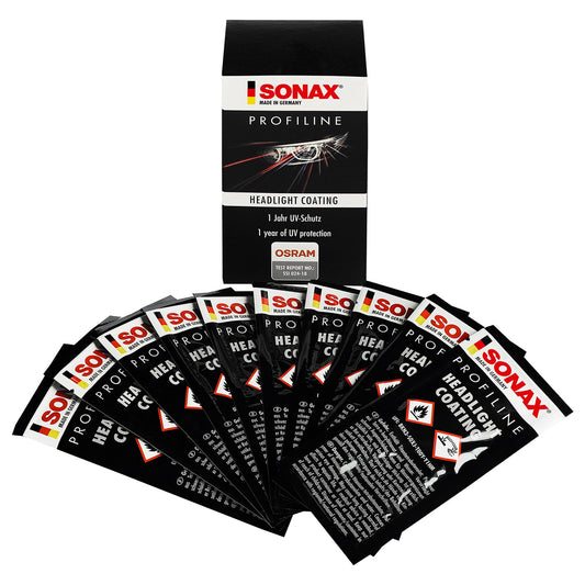 SONAX Profiline Headlight Coating 1 box = 10 sachets / 5ml/sachet
